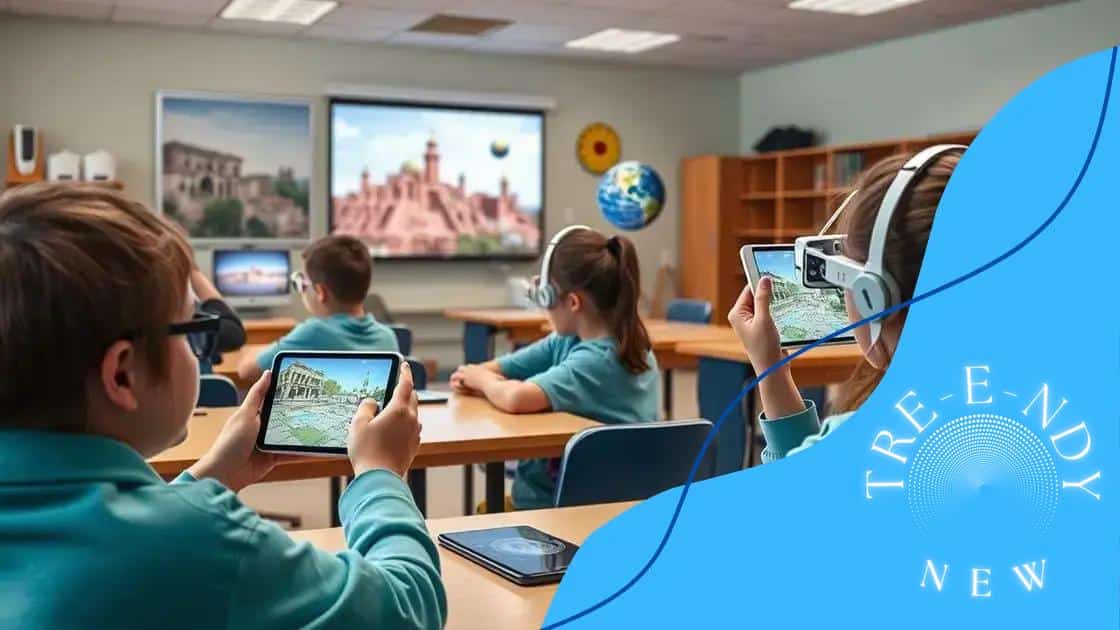 Real-world applications of AR in classrooms